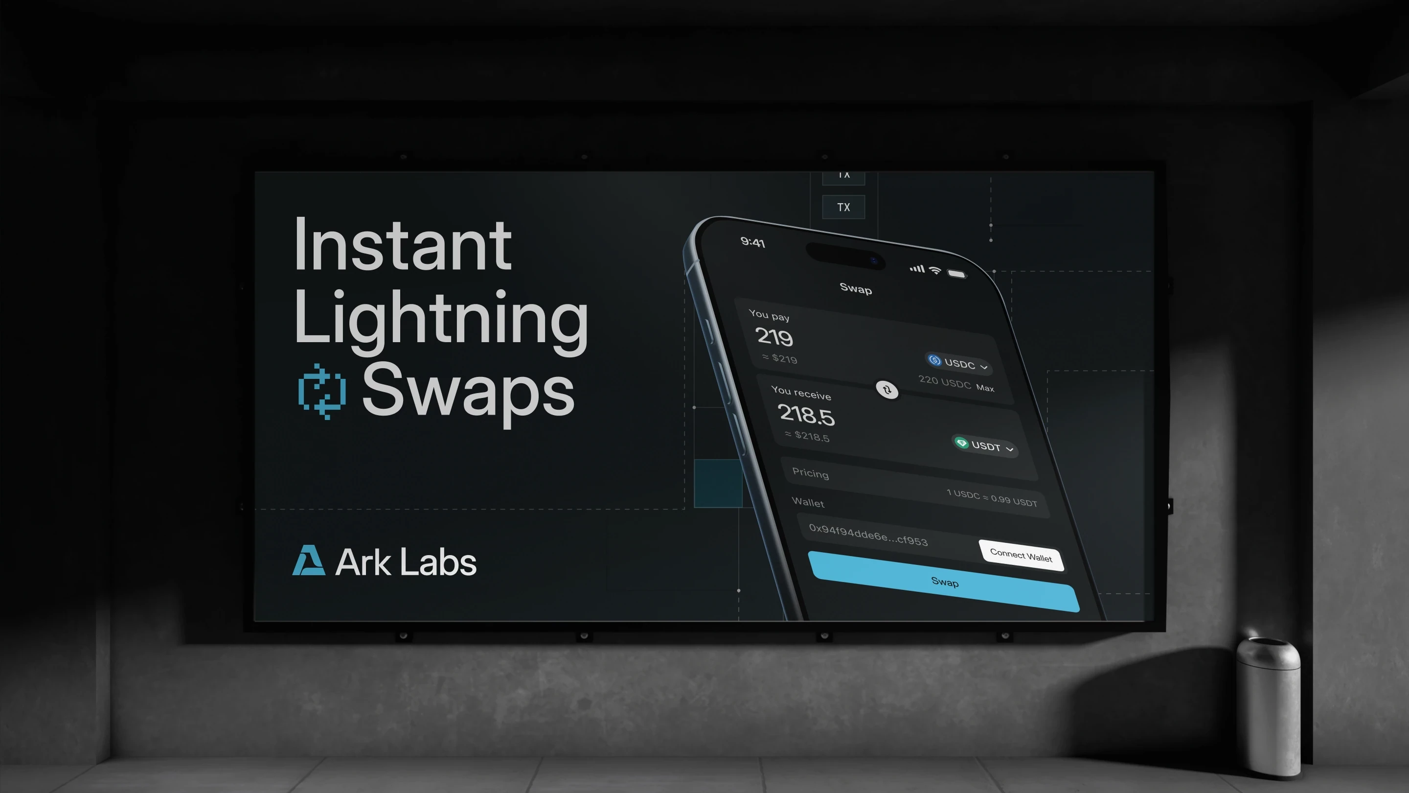Arklabs branding.