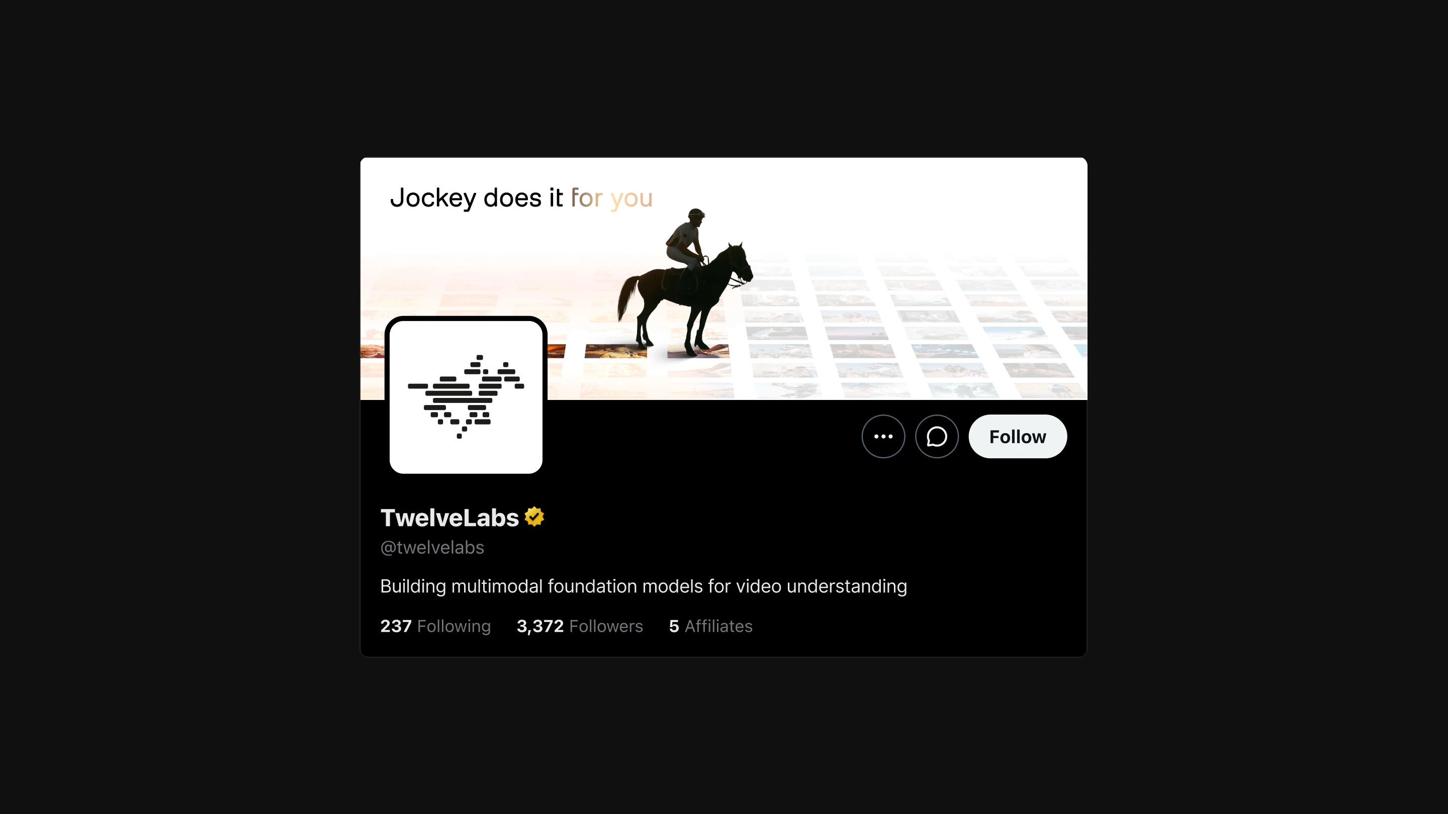 TwelveLabs social post.